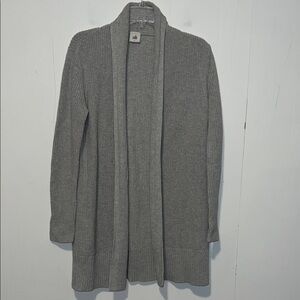 CAbi Heather Gray Ribbed Cardigan
